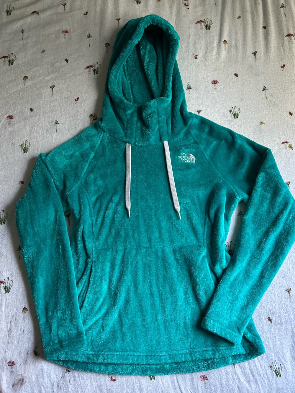 The North Face Women's Teal Plush Cowl Hoodie Pullover